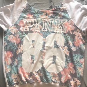 Off Shoulder Pink sweatshirt